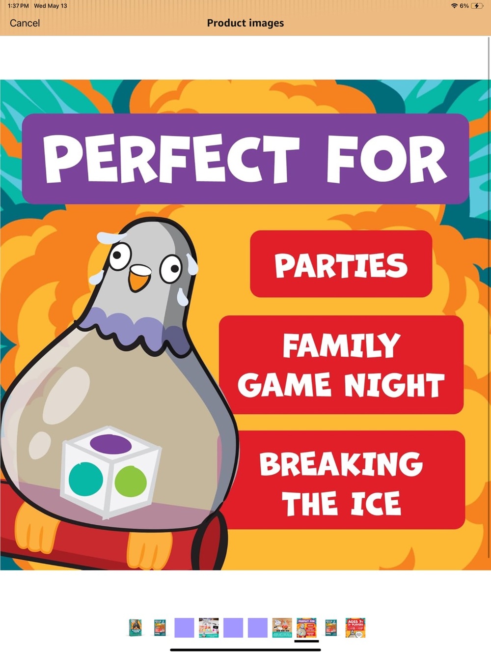 Exploding Pigeon Party Game - Multicolor - Picture 5 of 8